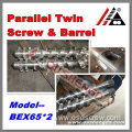 Parallel barrel and screw manufacturer of plastics extruder